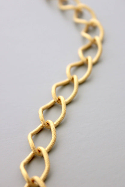 Gold Wide Chain Necklace